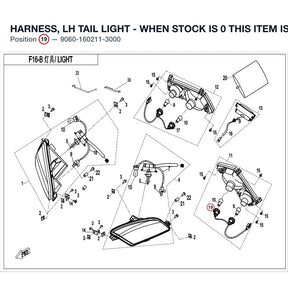 HARNESS, LH TAIL LIGHT - WHEN STOCK IS 0 THIS ITEM IS NO LONGER AVAILABLE product image