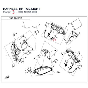 HARNESS, RH TAIL LIGHT product image