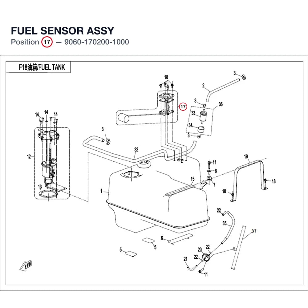 FUEL SENSOR ASSY product image