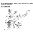 ALUM. WATER PIPE 2 - WHEN STOCK IS 0 THIS ITEM IS NO LONGER AVAILABLE product image