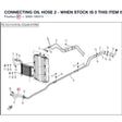 CONNECTING OIL HOSE 2 - WHEN STOCK IS 0 THIS ITEM IS NO LONGER AVAILABLE product image