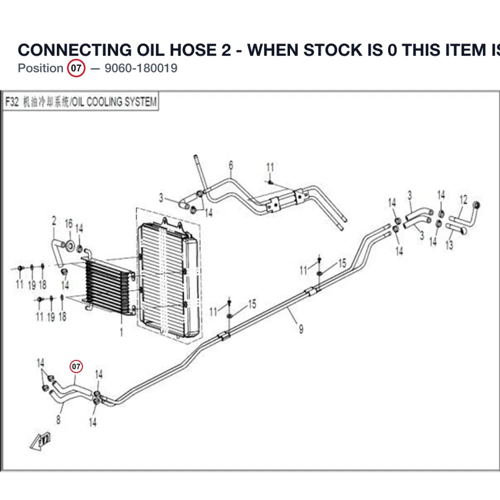 CONNECTING OIL HOSE 2 - WHEN STOCK IS 0 THIS ITEM IS NO LONGER AVAILABLE product image