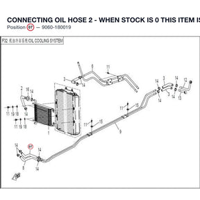 CONNECTING OIL HOSE 2 - WHEN STOCK IS 0 THIS ITEM IS NO LONGER AVAILABLE product image