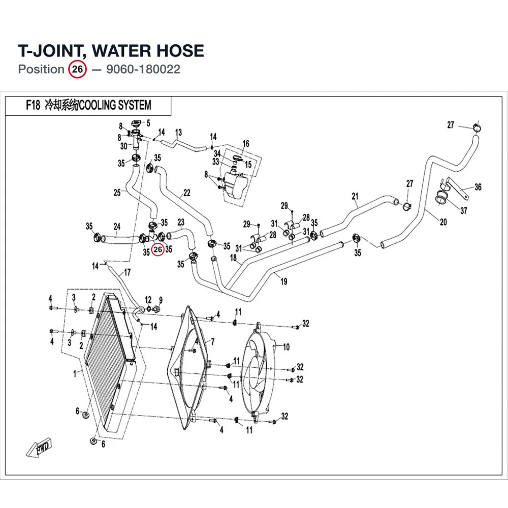 T-JOINT, WATER HOSE product image