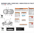 WARNING LABEL, CARGO BOX - WHEN STOCK IS 0 THIS ITEM IS NO LONGER AVAILABLE product image