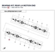 BEARING KIT, REAR LH MOTION END product image