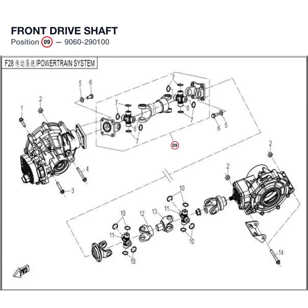 FRONT DRIVE SHAFT product image