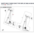 SAFETY BELT, THREE POINT TYPE REPL BY 9060-341000-00001 product image