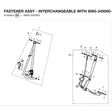 FASTENER ASSY REPL BY 9060-345000-00001 product image
