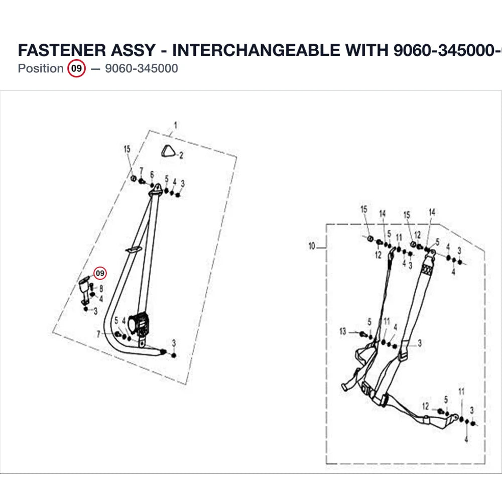 FASTENER ASSY REPL BY 9060-345000-00001 product image