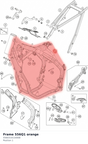 Diagram preview: Frame  556Q1  orange (55603101100EB)