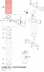 Diagram preview: CLAMP KIT + PILOT BUSHING (S635010000S0000)
