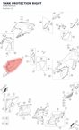 Diagram preview: TANK PROTECTION RIGHT (61907025022)