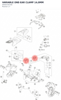 Diagram preview: VARIABLE ONE-EAR CLAMP 14,0MM (00050140706)