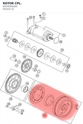 Diagram preview: ROTOR CPL. (60439005000)