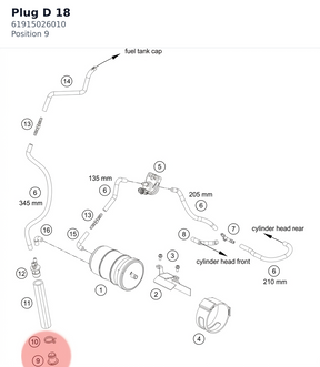 Diagram preview: Plug D 18 (61915026010)