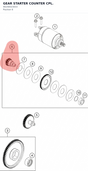 Diagram preview: GEAR STARTER COUNTER CPL. (90240023033)