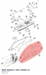 Diagram preview: HEAT SHIELD F. EXH. COVER L/S (69005083193)