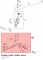 Diagram preview: BRAKE PEDAL PREASS. RALLY (A58013050044)
