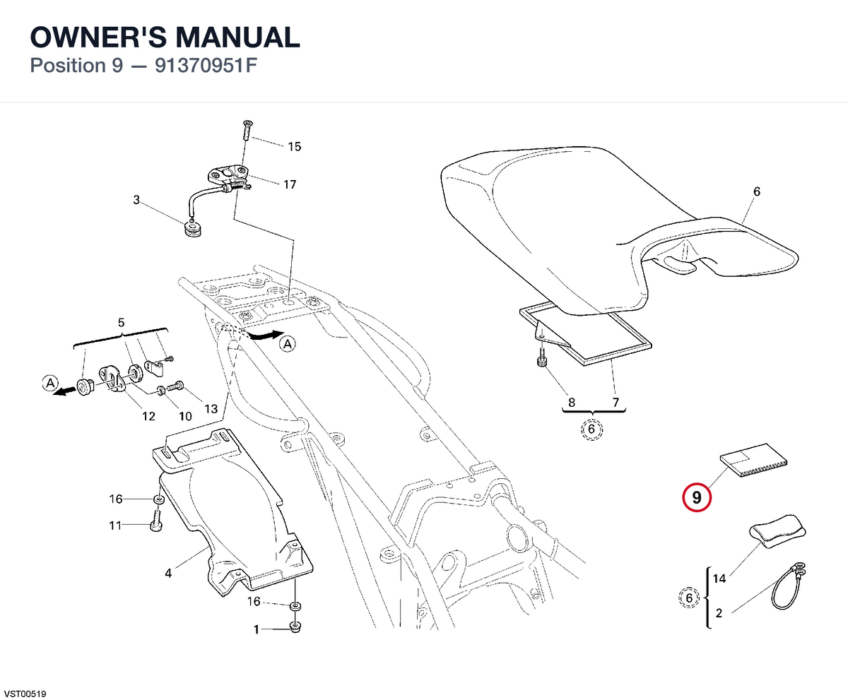 OWNER'S MANUAL 91370951F diagram position