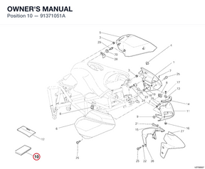OWNER'S MANUAL 91371051A diagram position