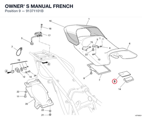 OWNER' S MANUAL FRENCH 91371101B diagram position