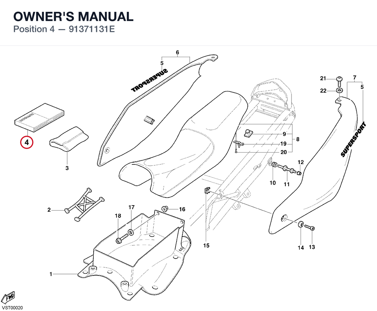 OWNER'S MANUAL 91371131E diagram position
