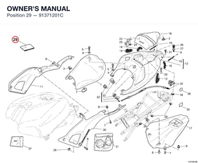OWNER'S MANUAL 91371201C diagram position