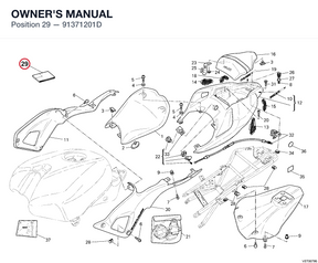 OWNER'S MANUAL 91371201D diagram position