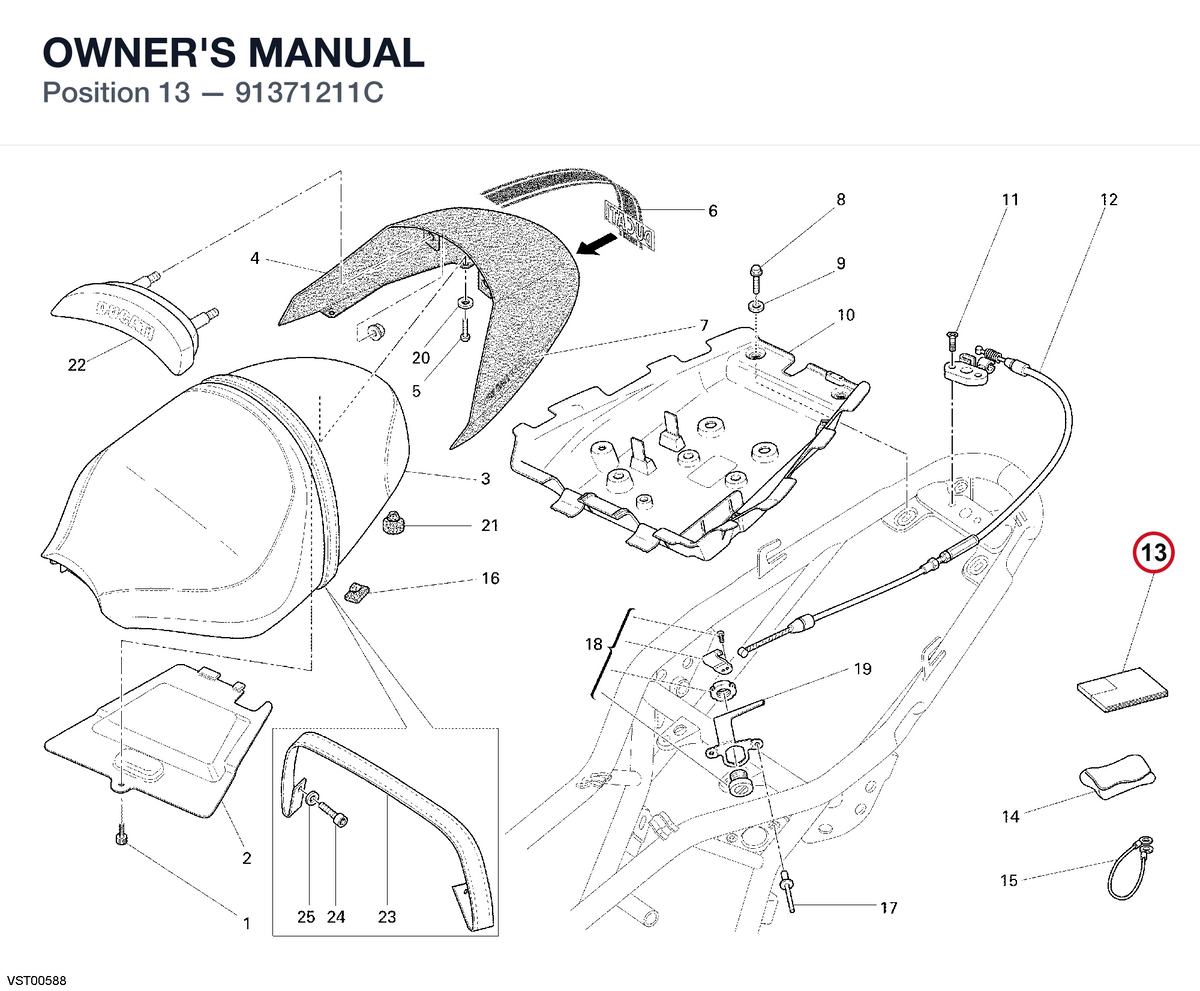 OWNER'S MANUAL 91371211C diagram position