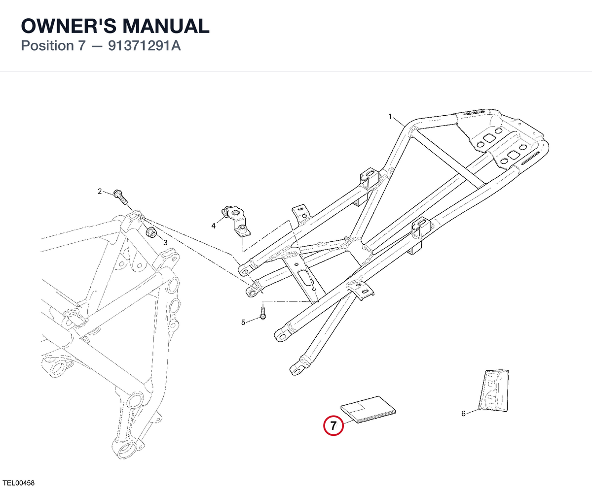 OWNER'S MANUAL 91371291A diagram position