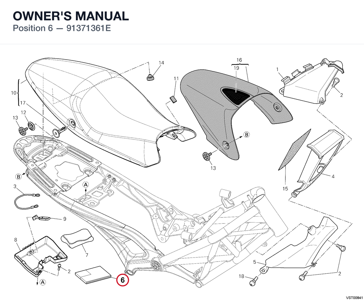 OWNER'S MANUAL 91371361E diagram position