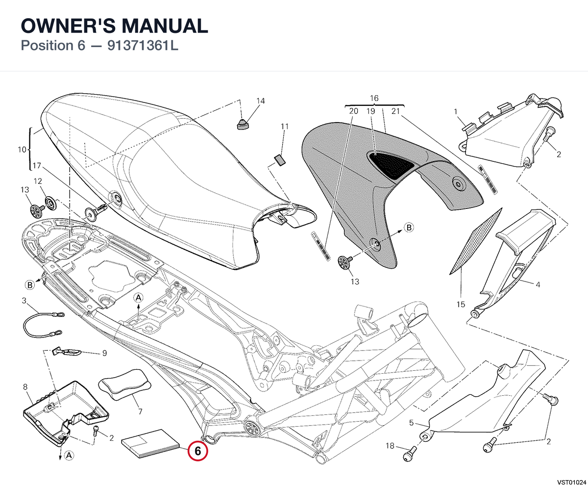 OWNER'S MANUAL 91371361L diagram position