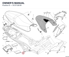 OWNER'S MANUAL 91371361M diagram position