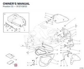 OWNER'S MANUAL 91371381D diagram position