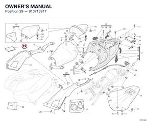 OWNER'S MANUAL 91371391T diagram position