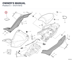 OWNER'S MANUAL 91371761G diagram position