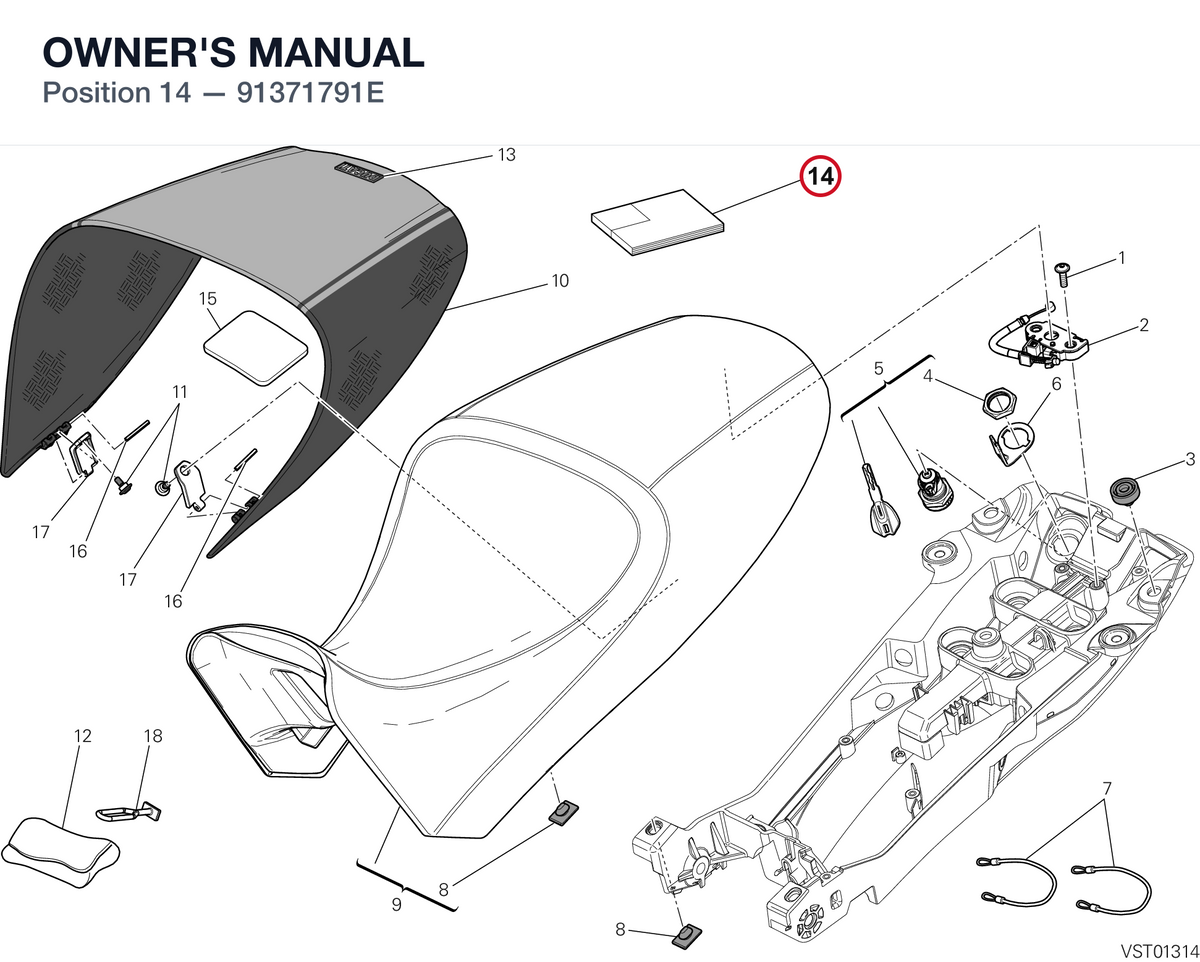 OWNER'S MANUAL 91371791E diagram position