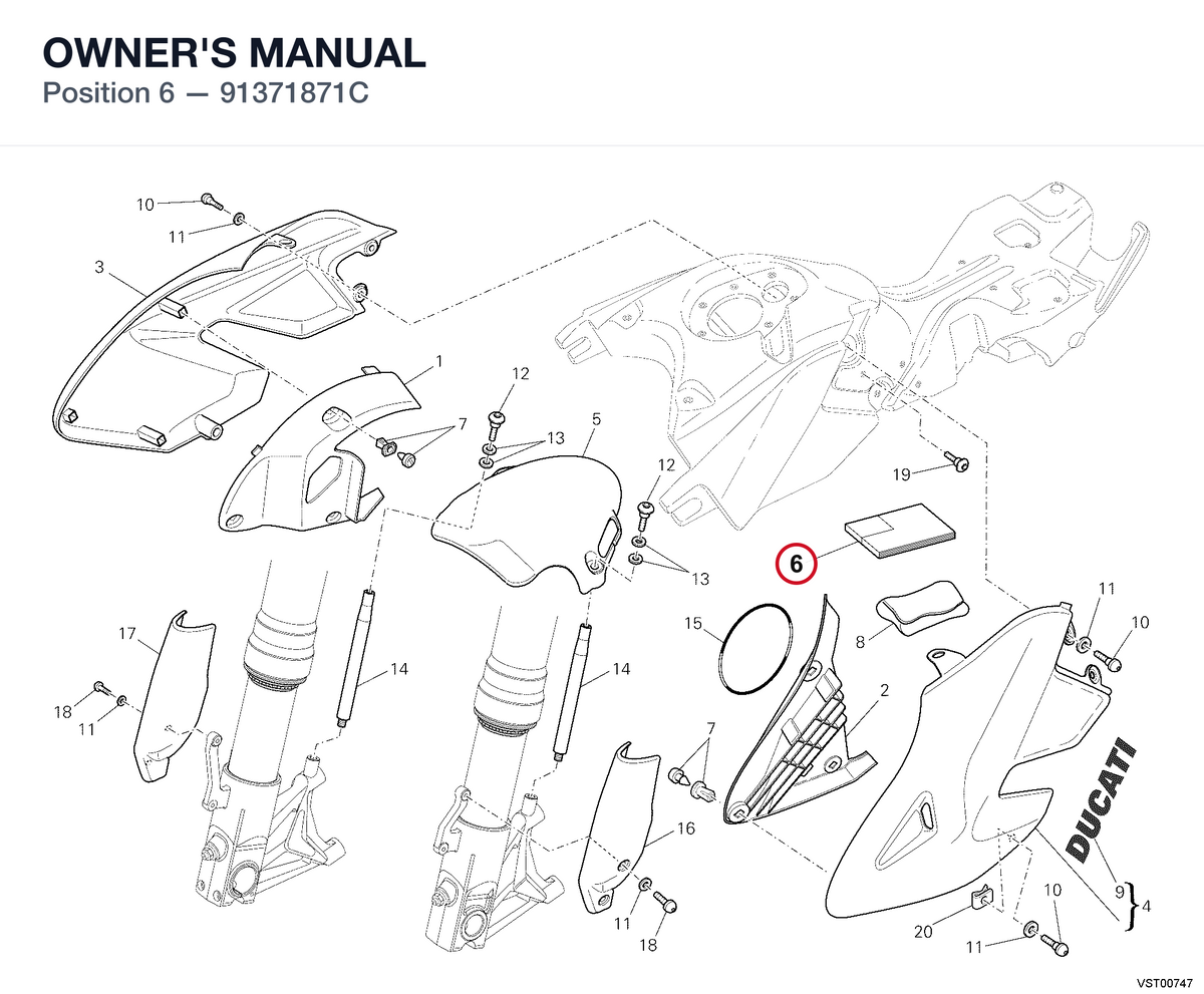 OWNER'S MANUAL 91371871C diagram position