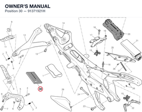 OWNER'S MANUAL 91371921H diagram position
