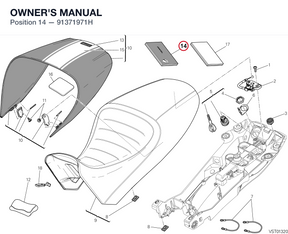 OWNER'S MANUAL 91371971H diagram position