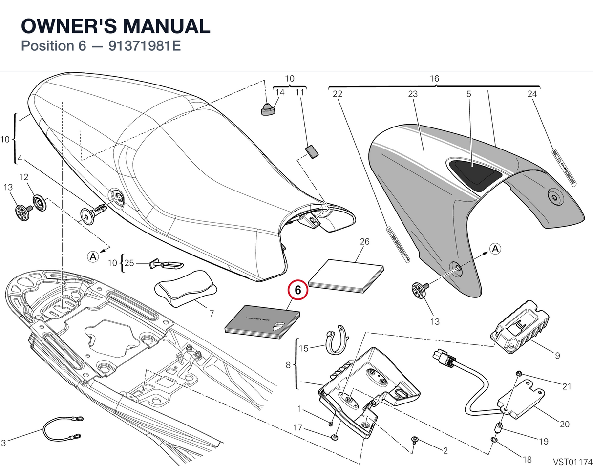 OWNER'S MANUAL 91371981E diagram position