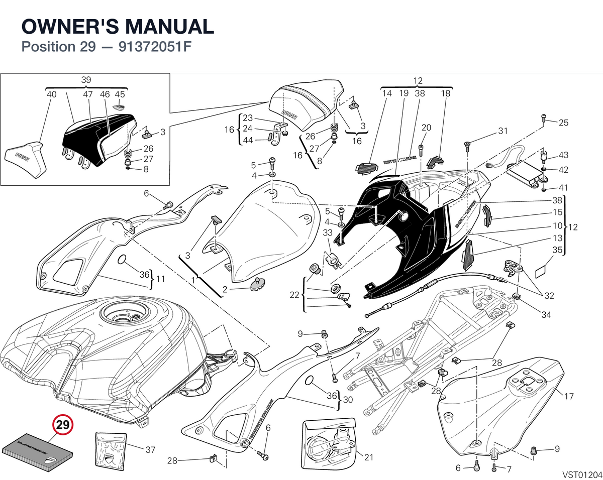 OWNER'S MANUAL 91372051F diagram position