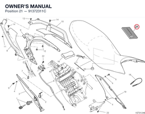 OWNER'S MANUAL 91372311C diagram position