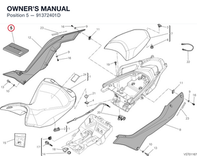 OWNER'S MANUAL 91372401D diagram position