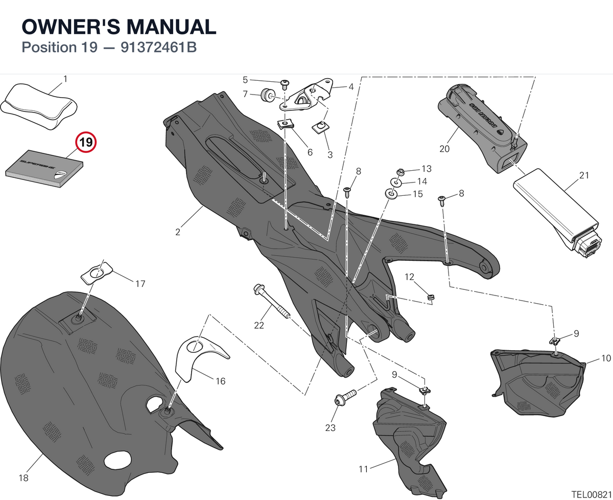 OWNER'S MANUAL 91372461B diagram position
