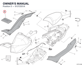 OWNER'S MANUAL 91372551A diagram position