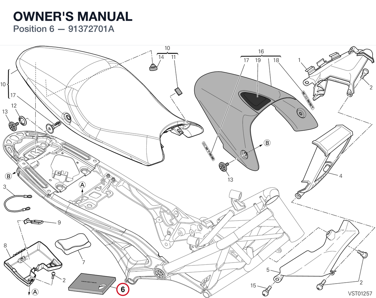 OWNER'S MANUAL 91372701A diagram position
