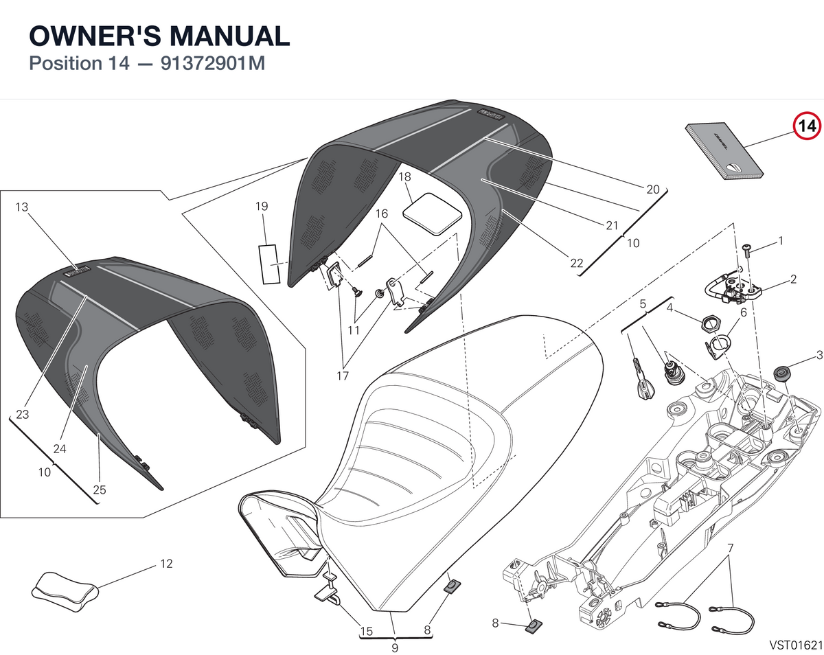 OWNER'S MANUAL 91372901M diagram position