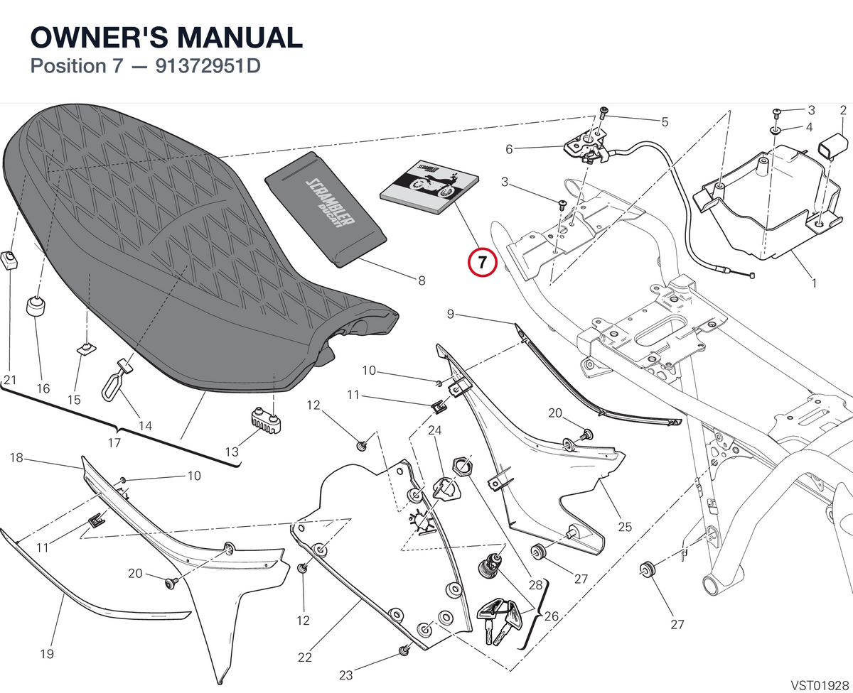 OWNER'S MANUAL 91372951D diagram position